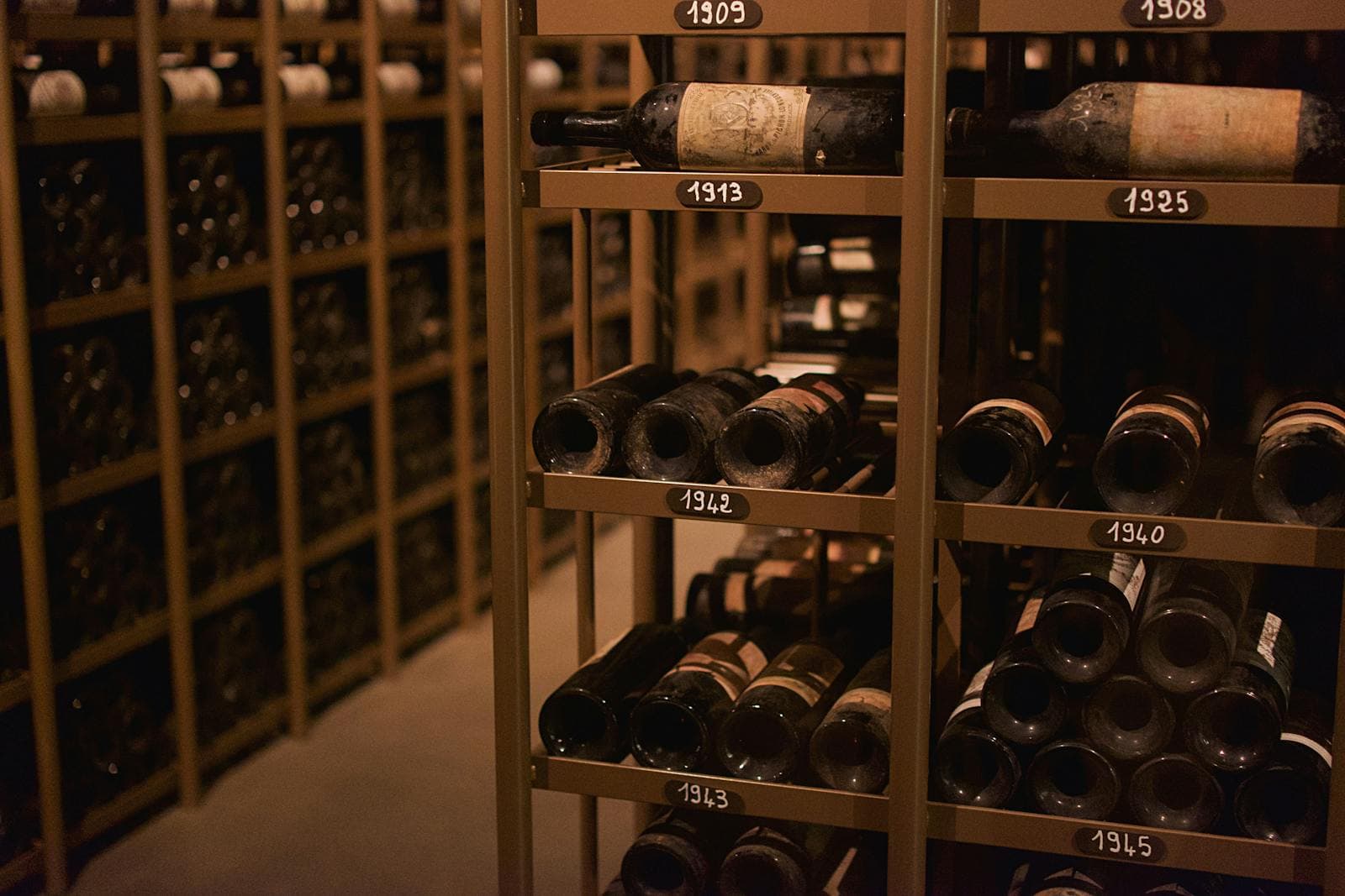 Engineered wine cellar climate room with calibrated rack zoning and sealed temperature envelope